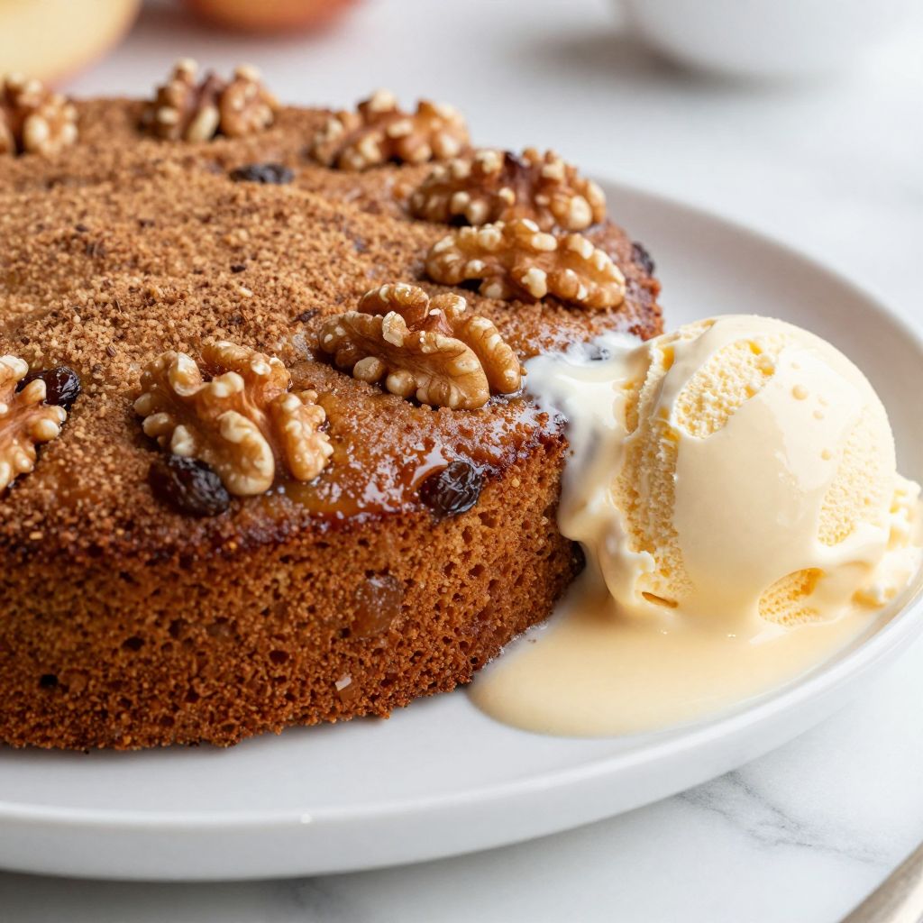 Applesauce cake step-by-step