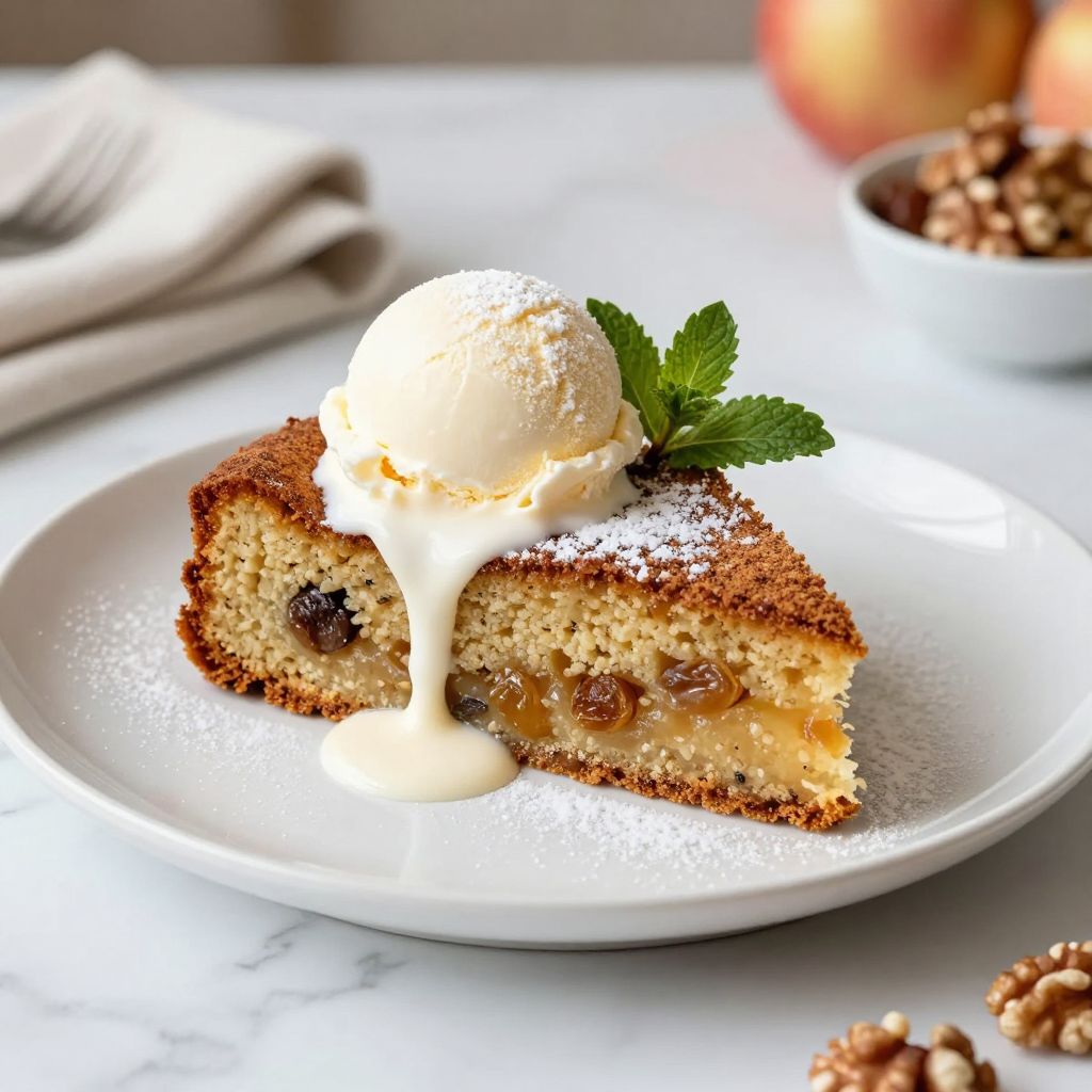 Moist applesauce cake