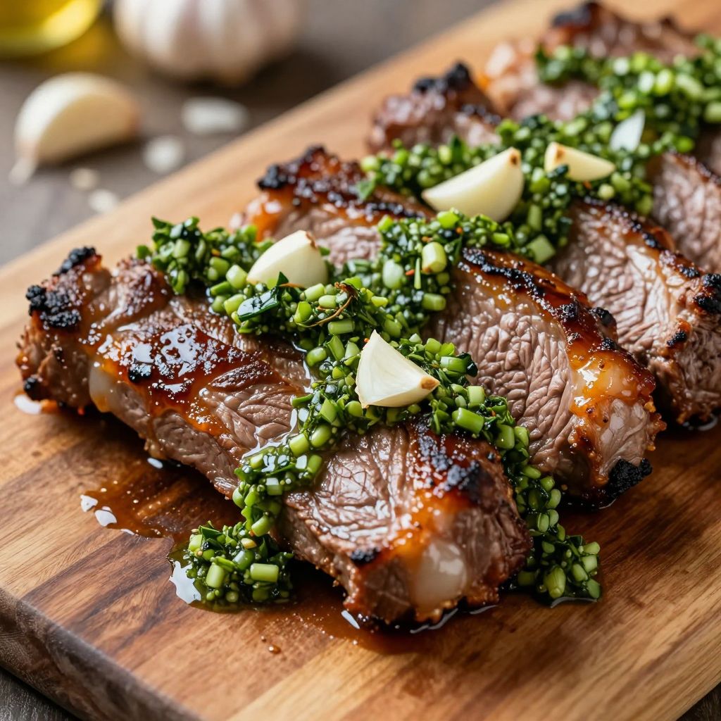 Asado cooking steps on the grill