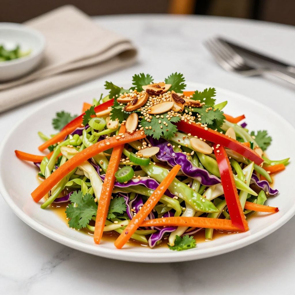 Asian slaw ready to serve