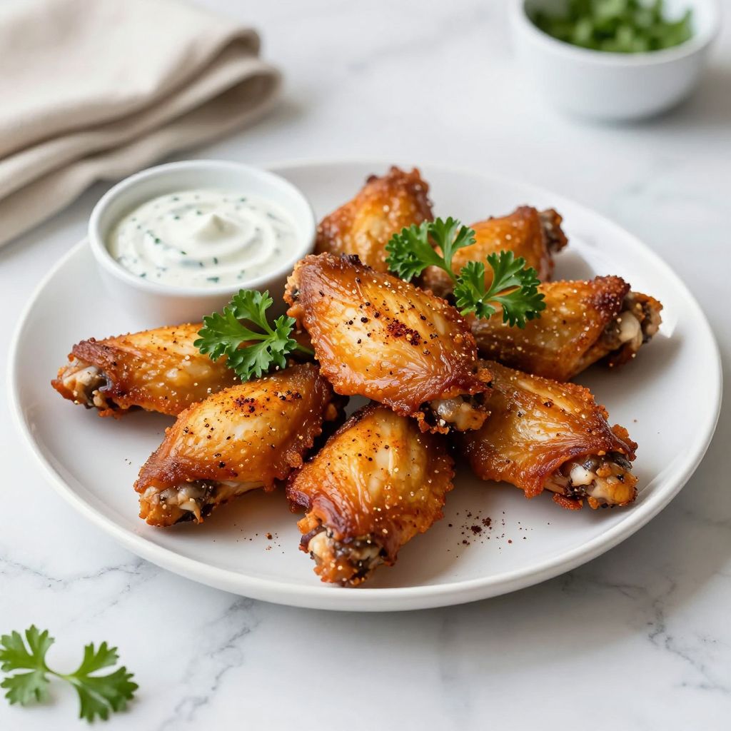 Crispy baked chicken wings