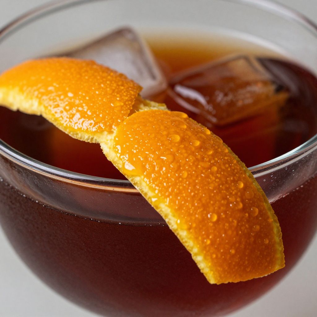 Black Manhattan cocktail