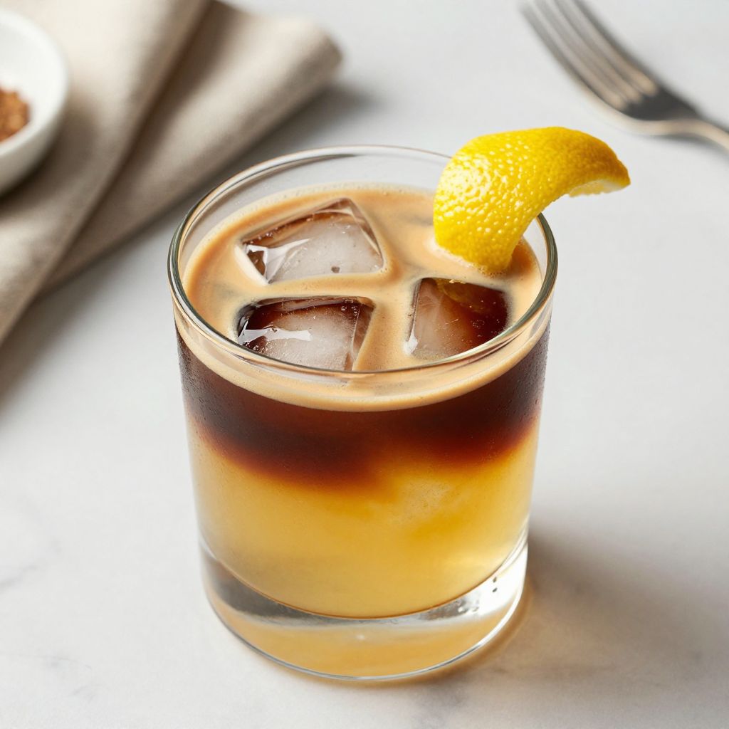 Finished Carajillo cocktail