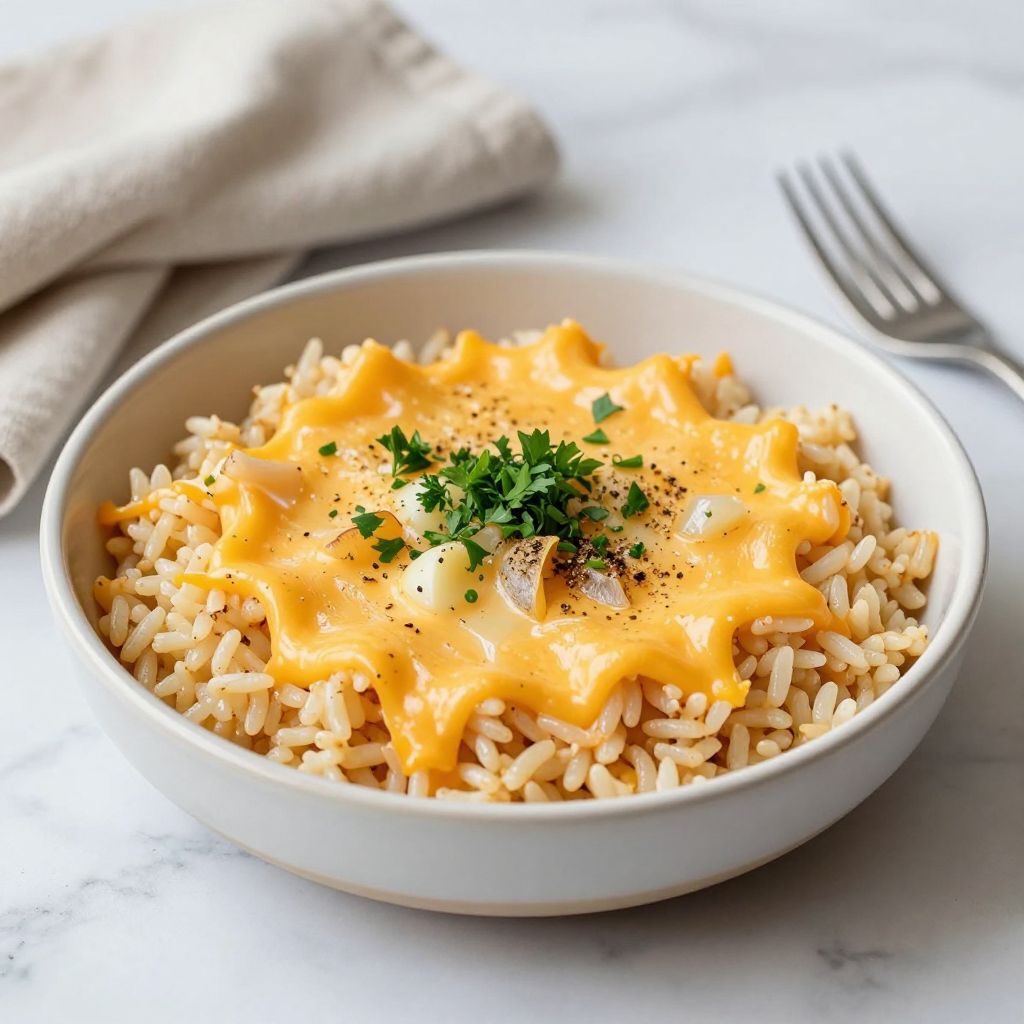Cheesy Rice final dish
