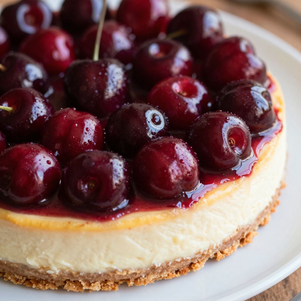 Cherry cheesecake recipe step-by-step