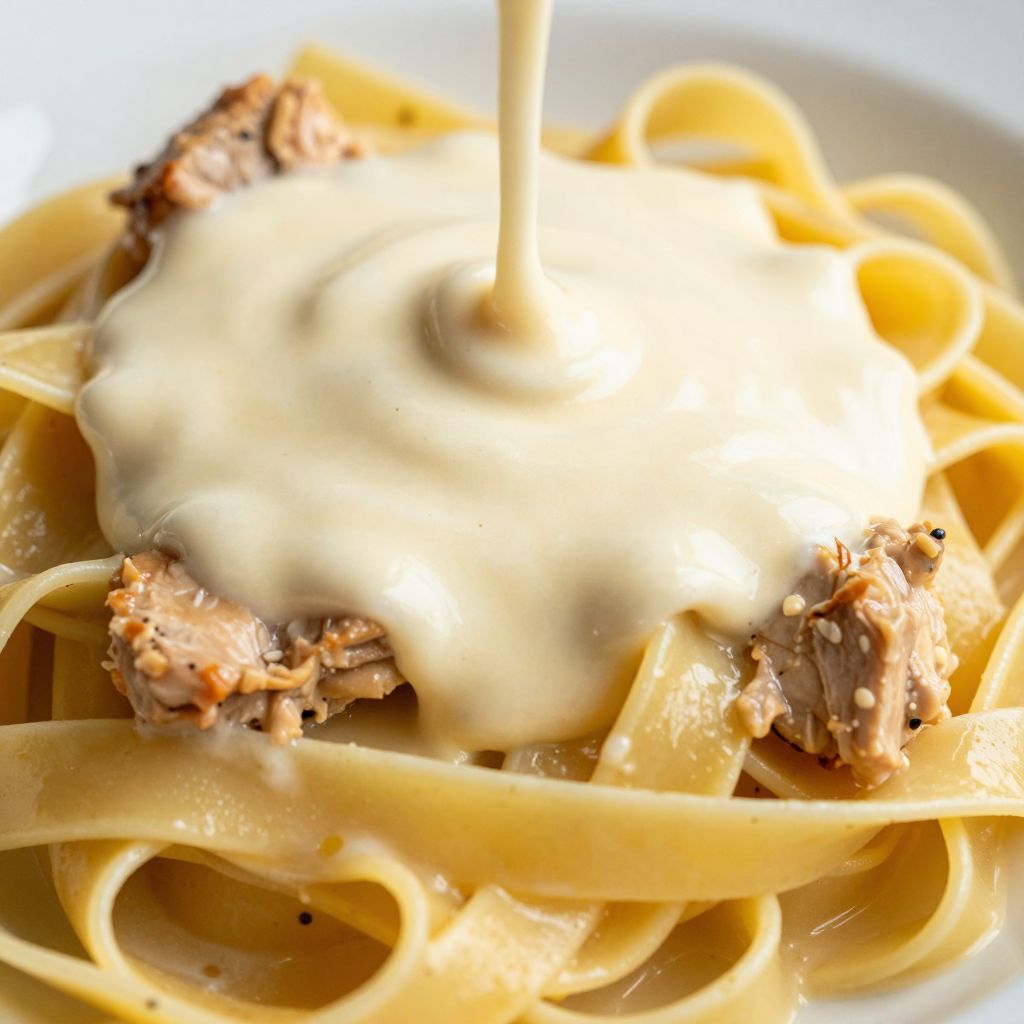 Cooking Chicken Alfredo
