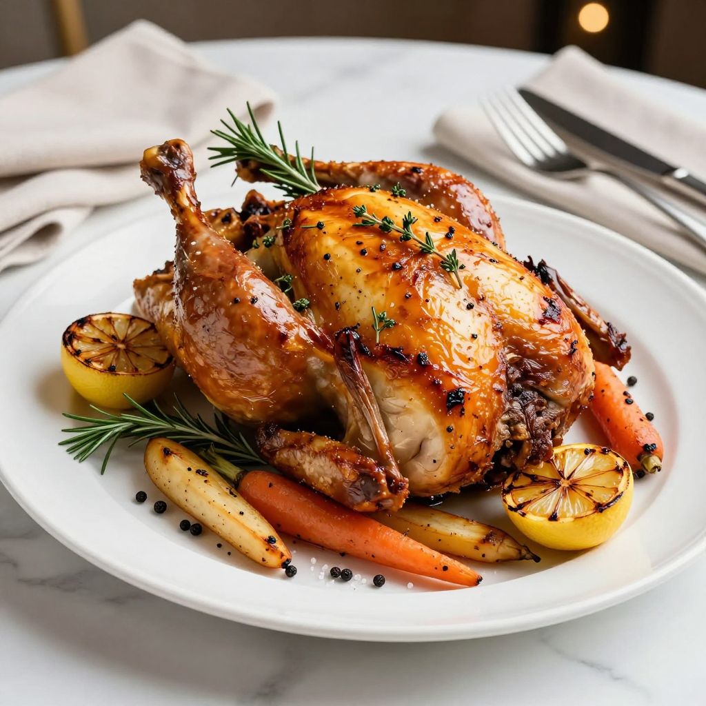 Finished brined chicken