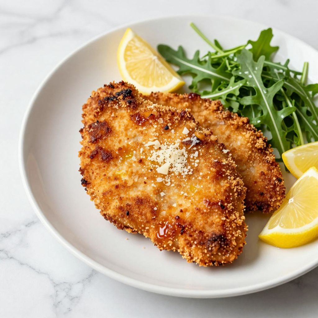 Finished chicken cutlets