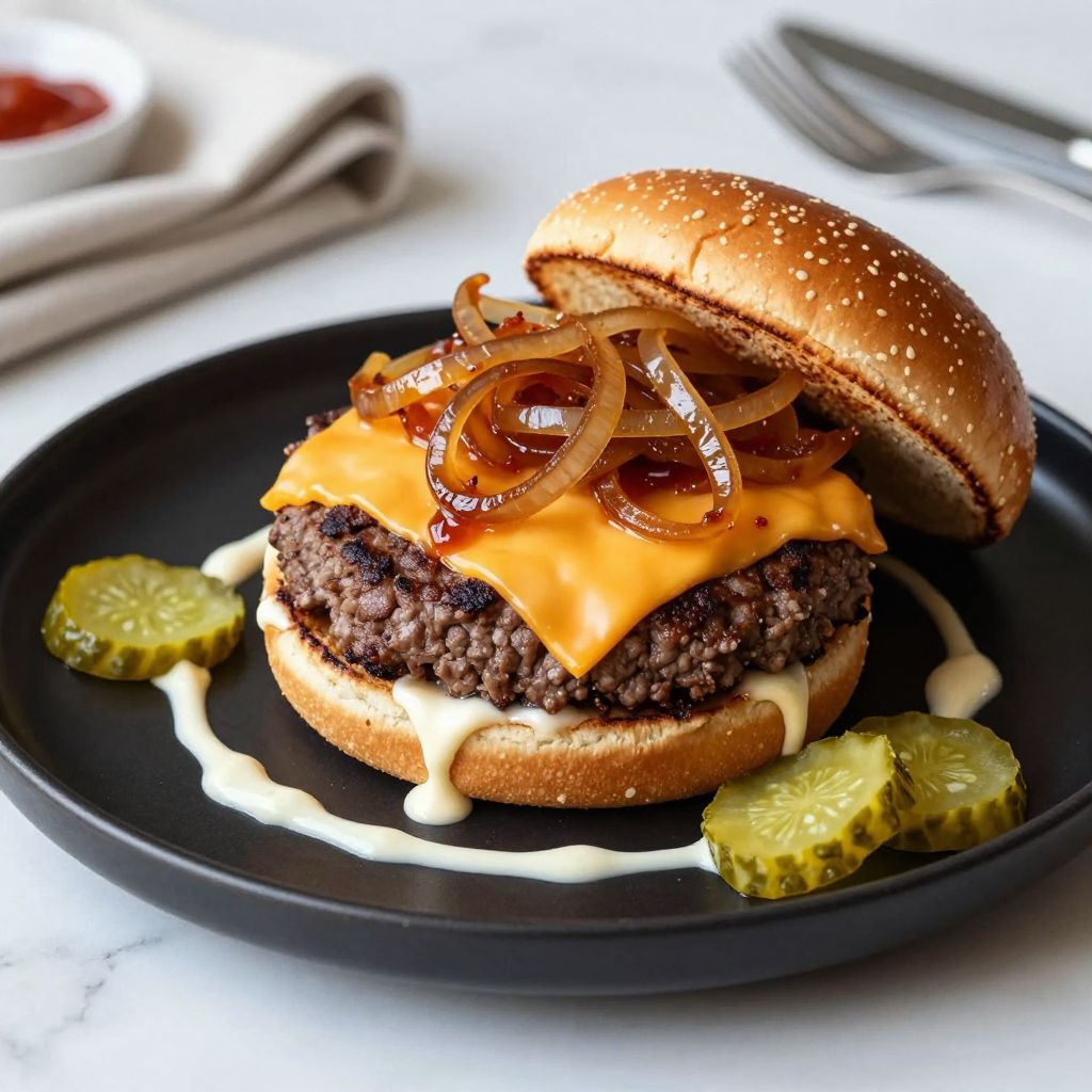 Crack burger assembled