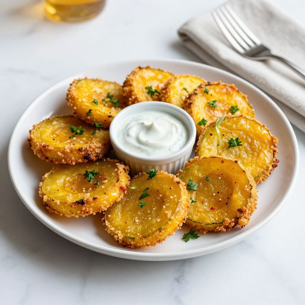 Crispy fried squash