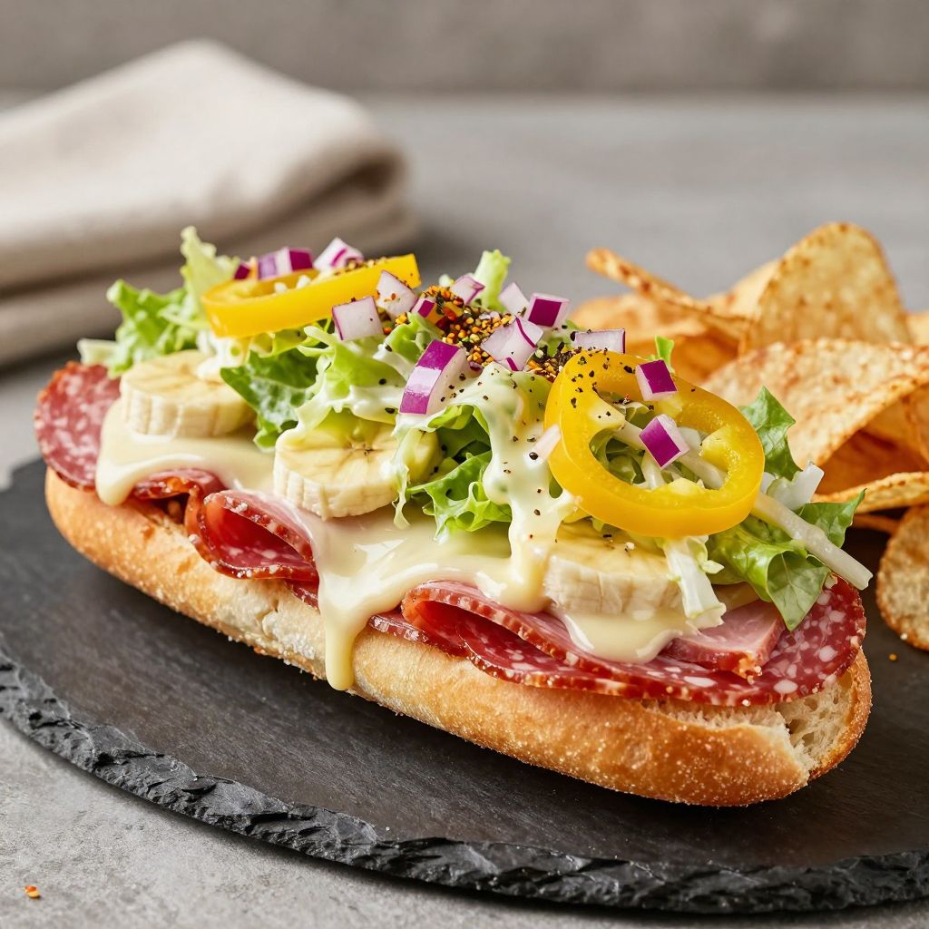 Grinder sandwich ready to serve