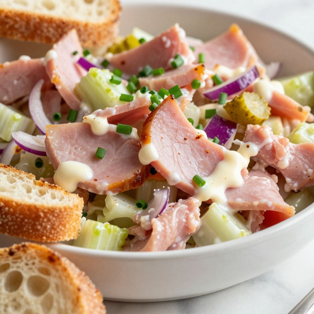 Ham salad mixing process