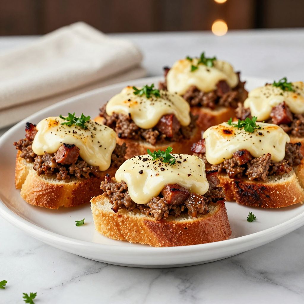 Hanky Panky appetizers ready to serve