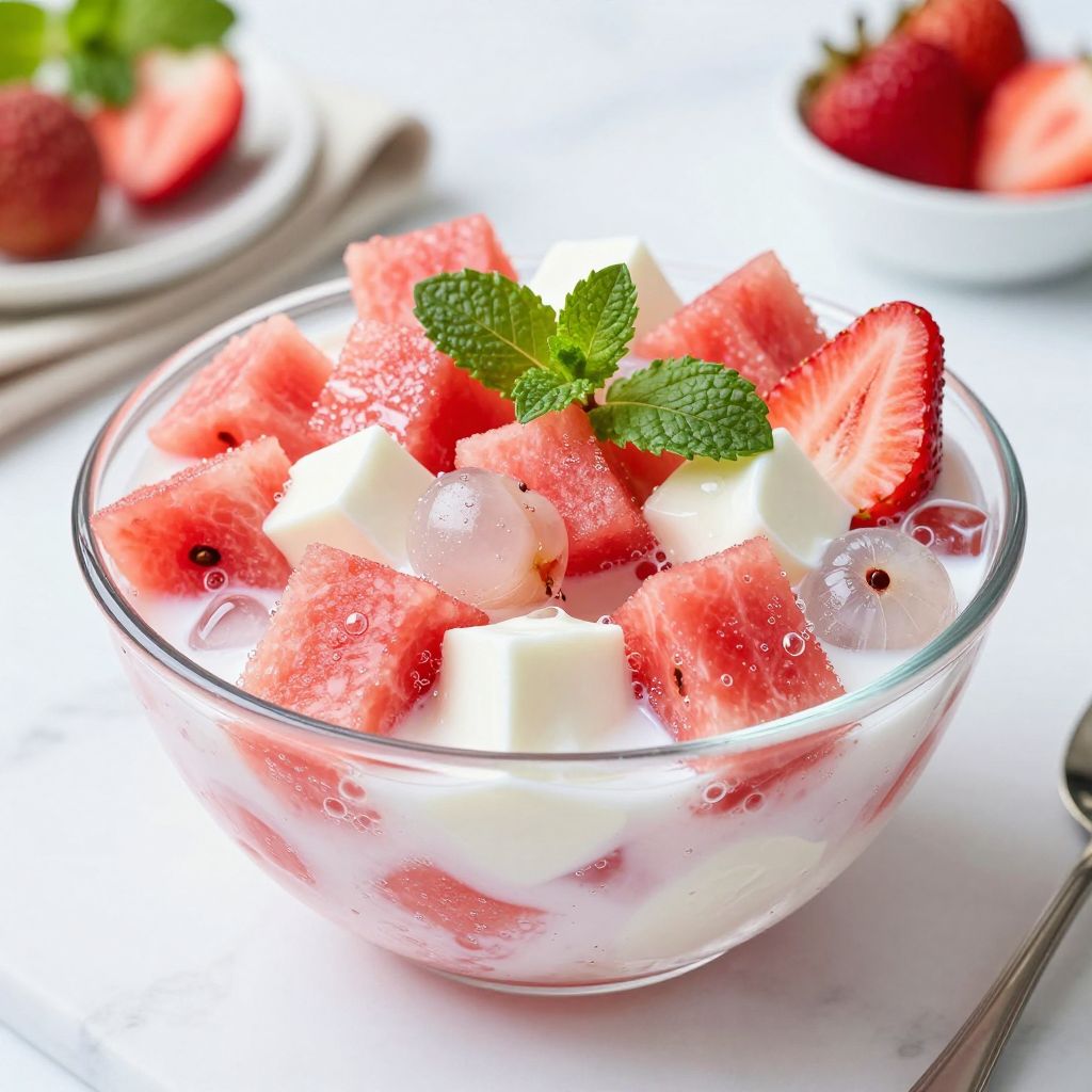 Hwachae Korean fruit punch