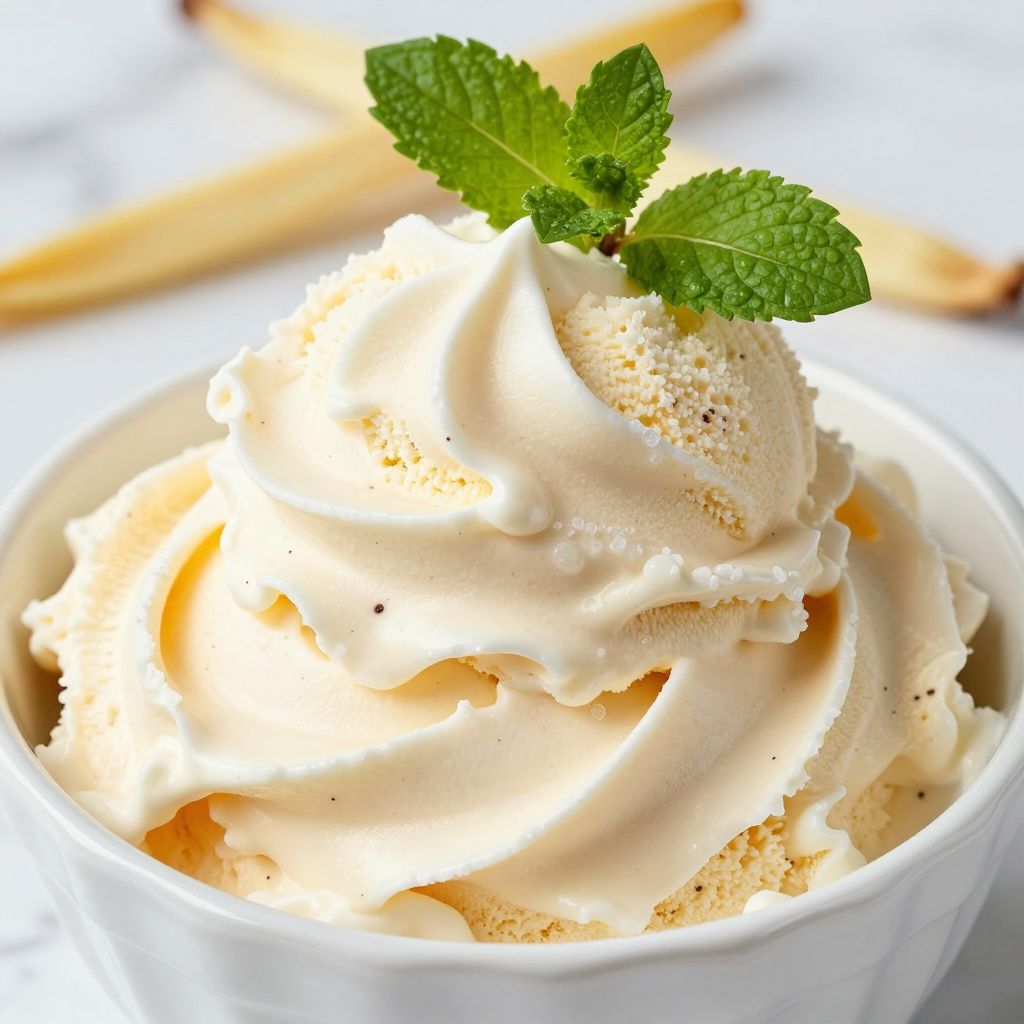 Churning ice cream in KitchenAid stand mixer