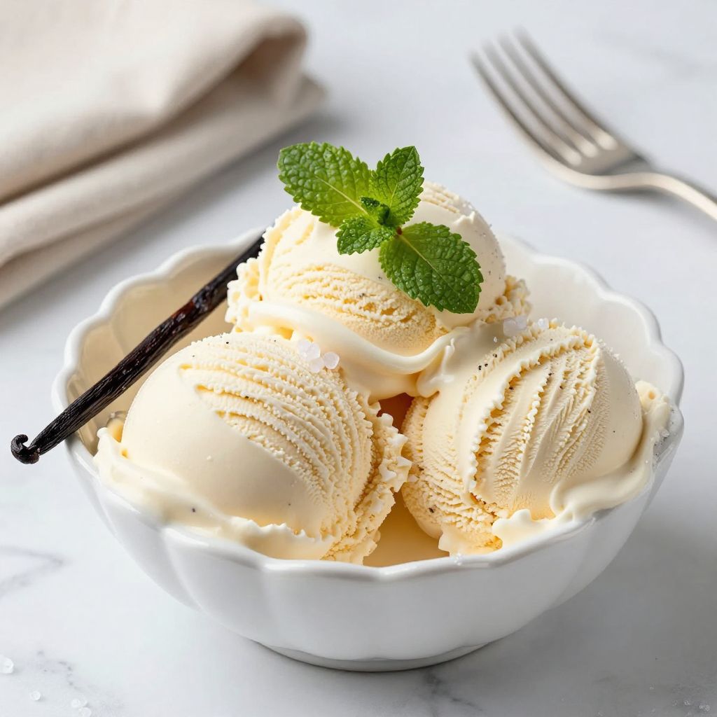 Homemade ice cream scoops