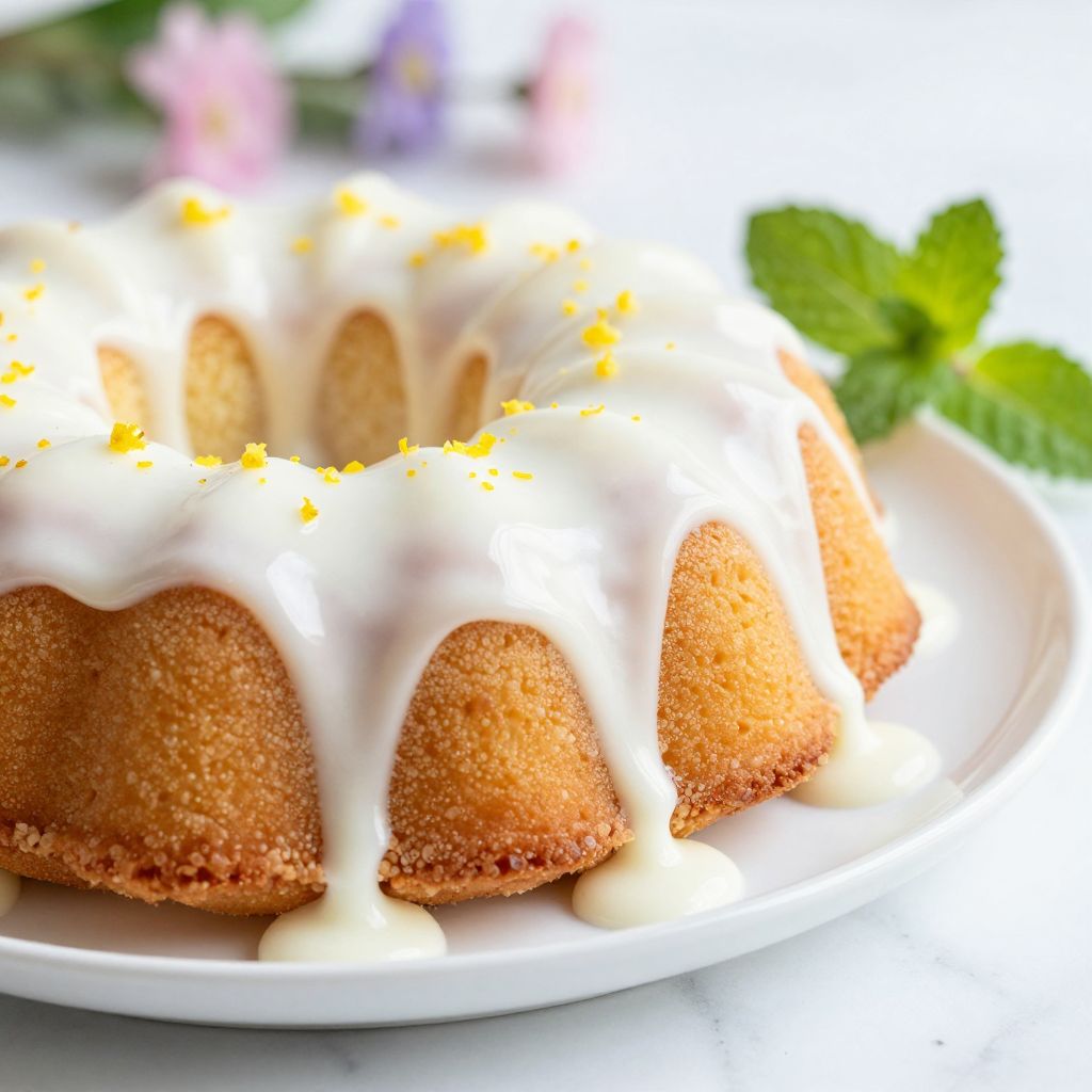 Lemon glaze in a bowl
