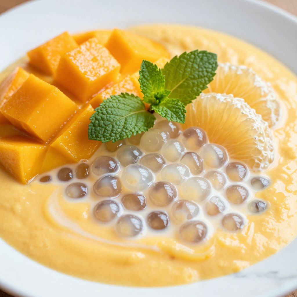 Mango sago step-by-step