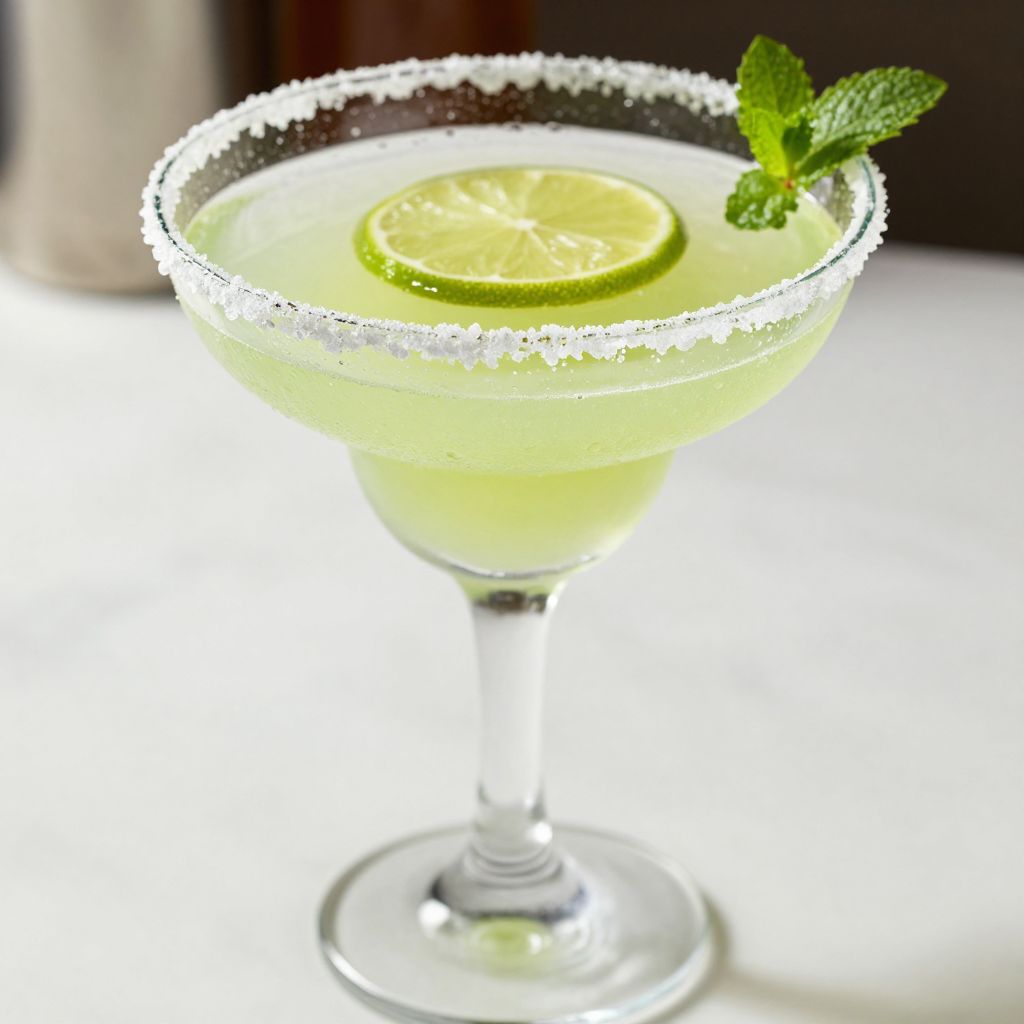 Homemade margarita mix in a jar