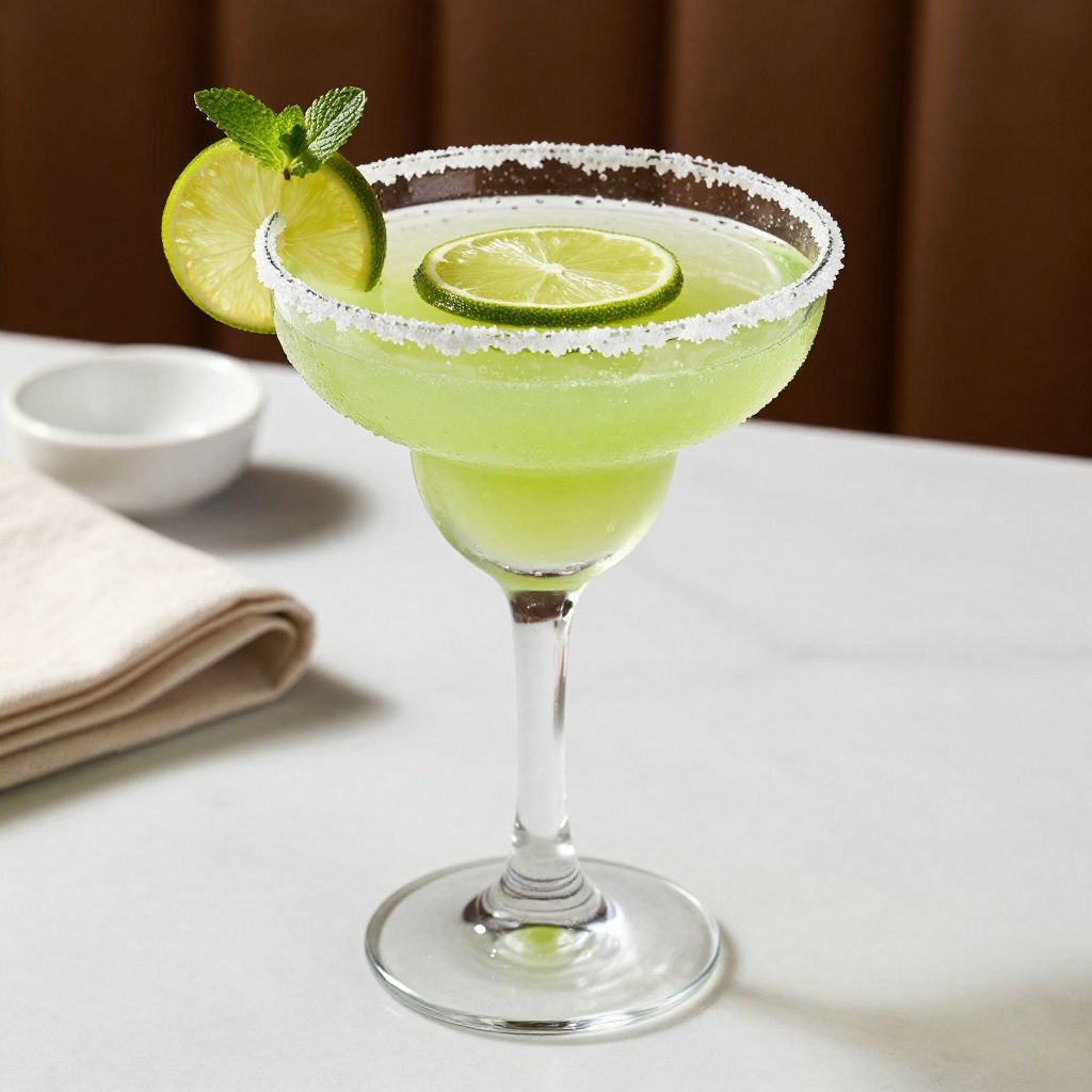 Margarita made with homemade margarita mix
