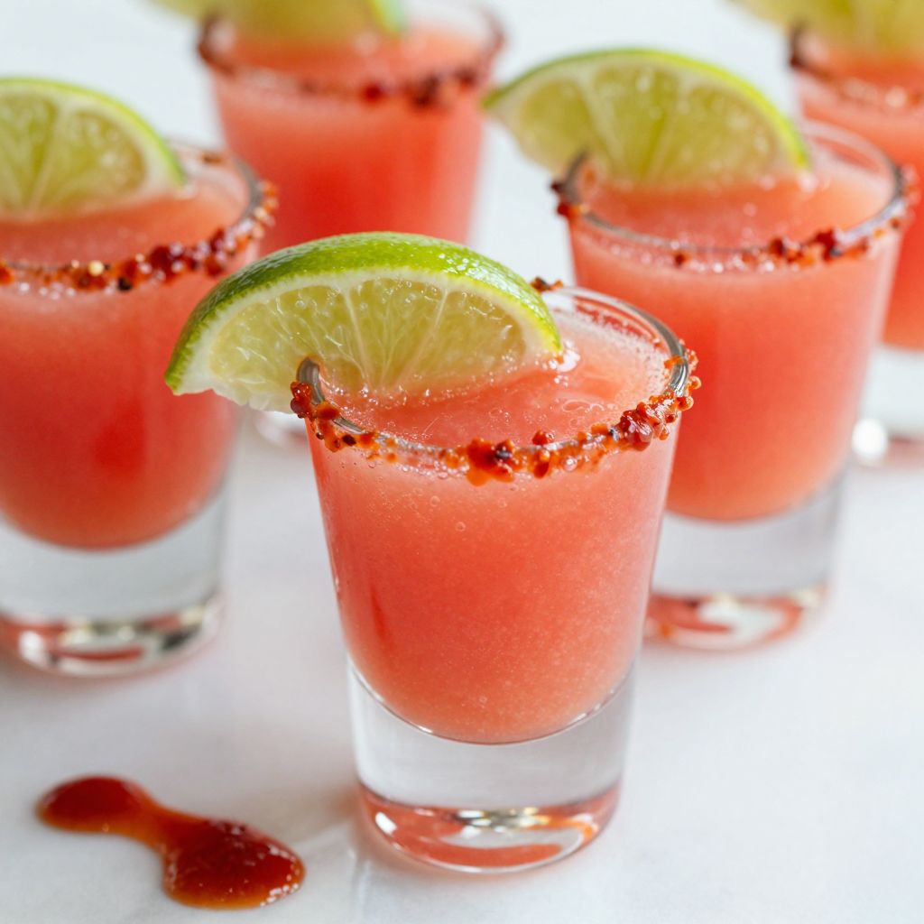 Mexican candy shot step-by-step