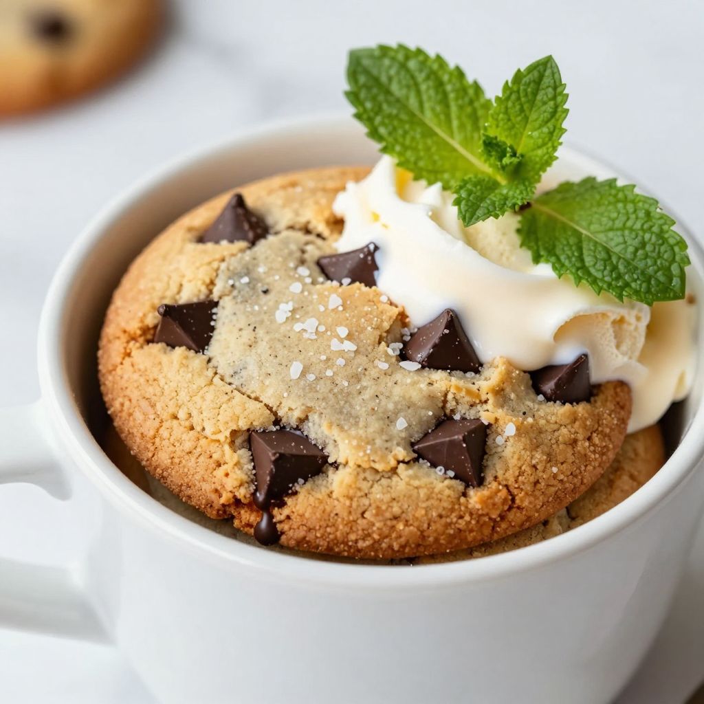 Mug cookie step-by-step