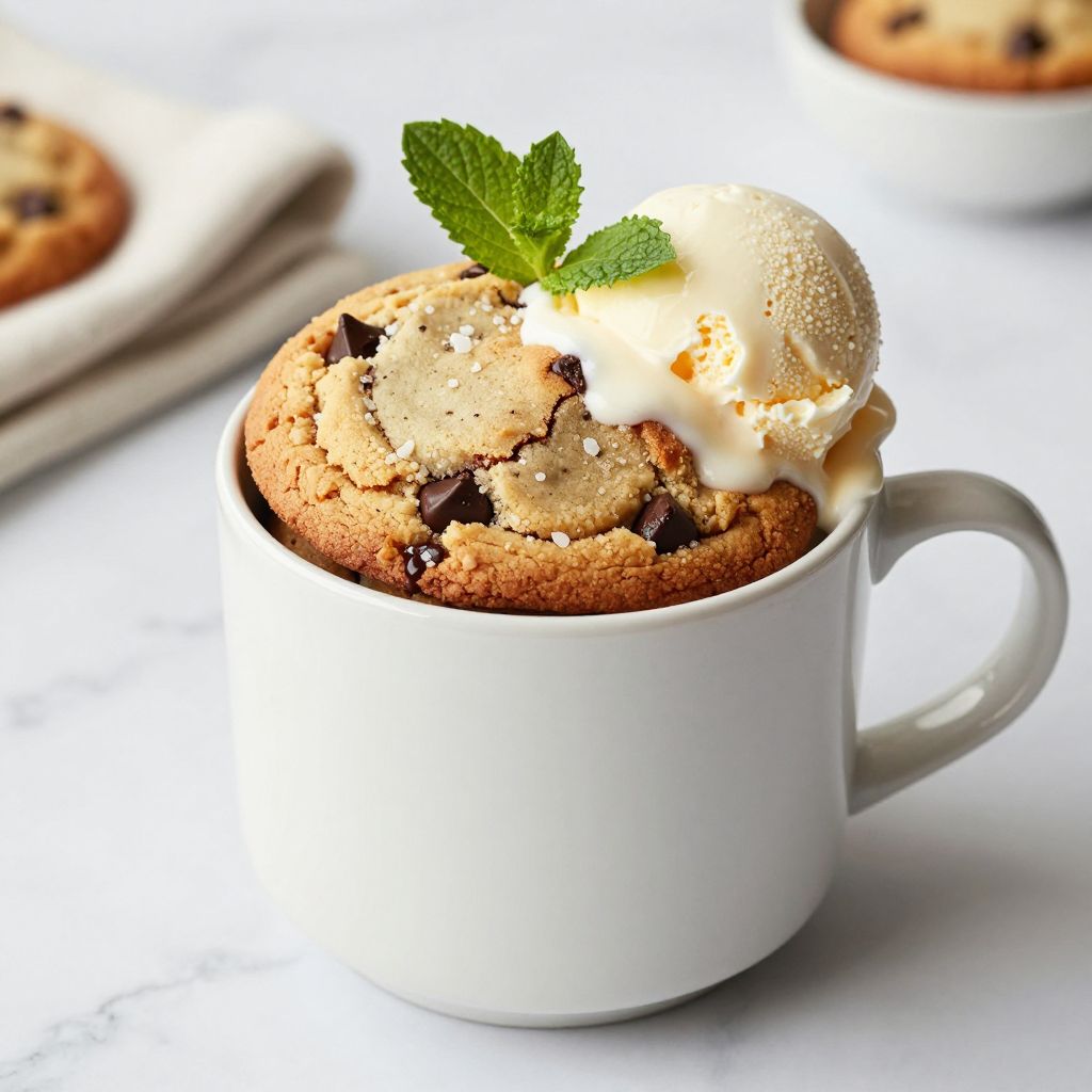 Mug cookie ready to eat