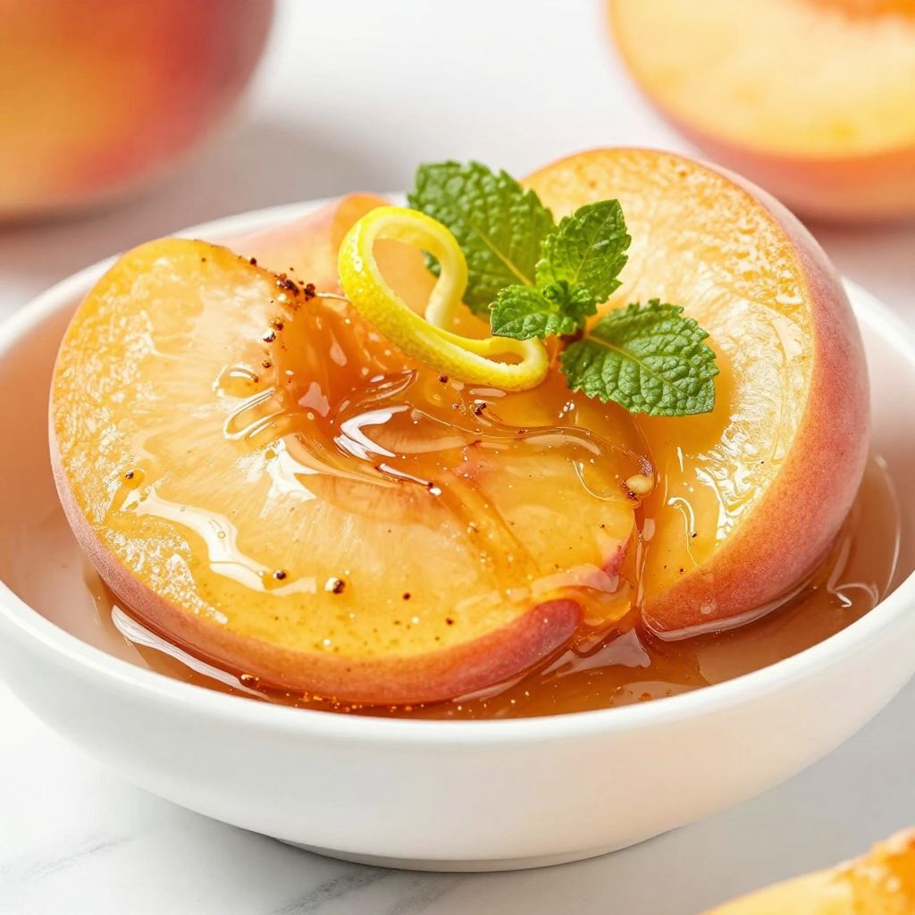 Peach pie filling cooking process