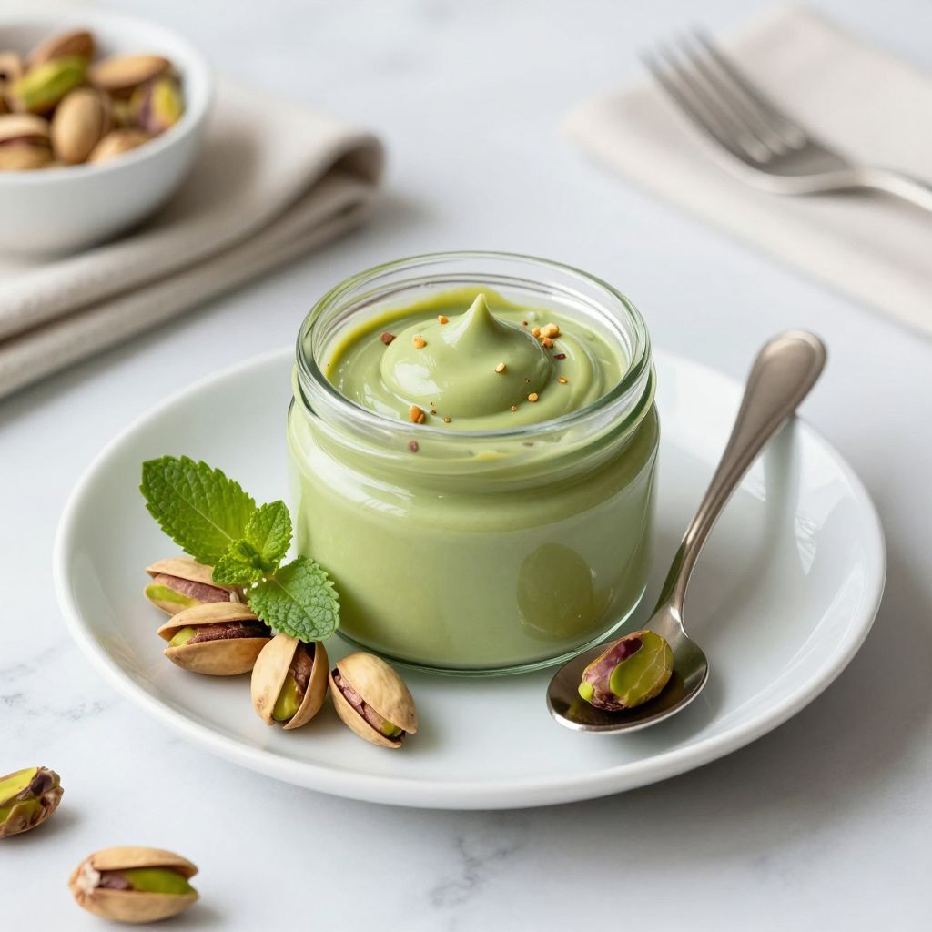 Pistachio cream served as a spread