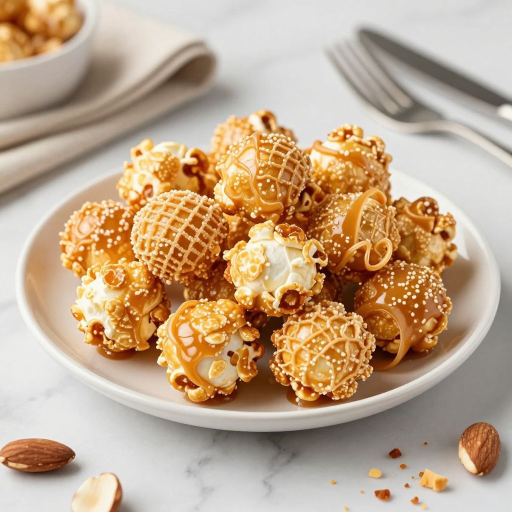Finished popcorn balls