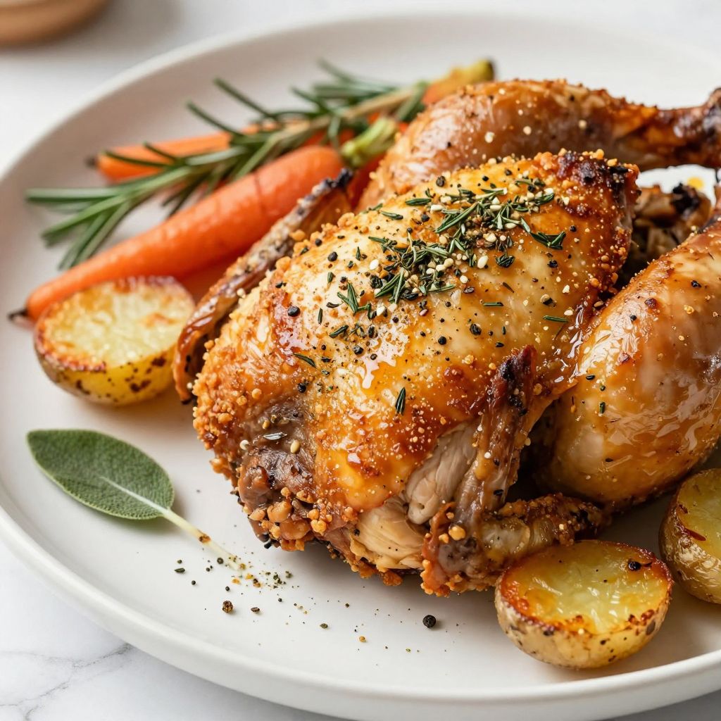 Homemade poultry seasoning in a bowl