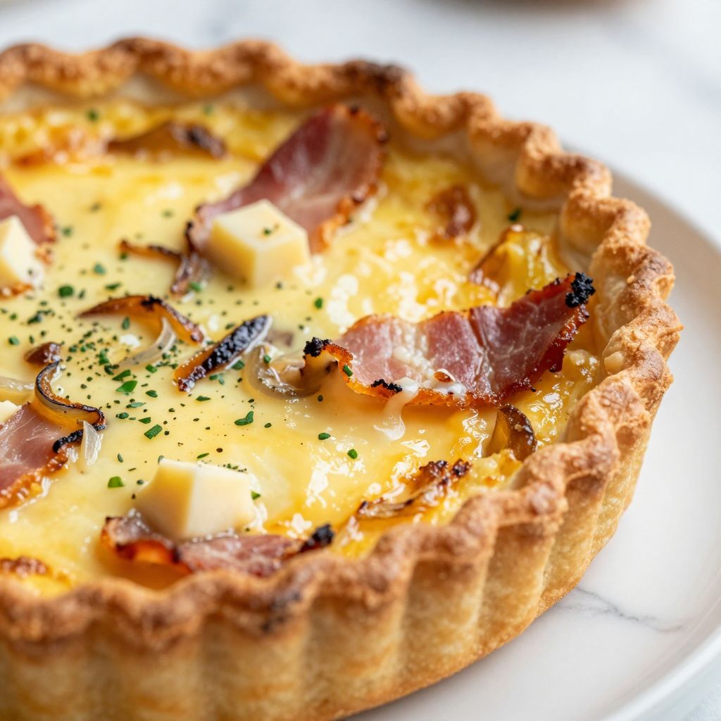 Quiche crust step-by-step process