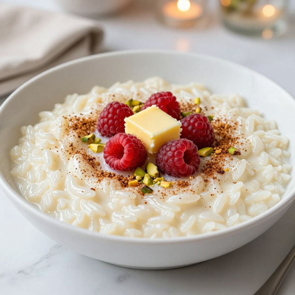 Classic creamy rice pudding
