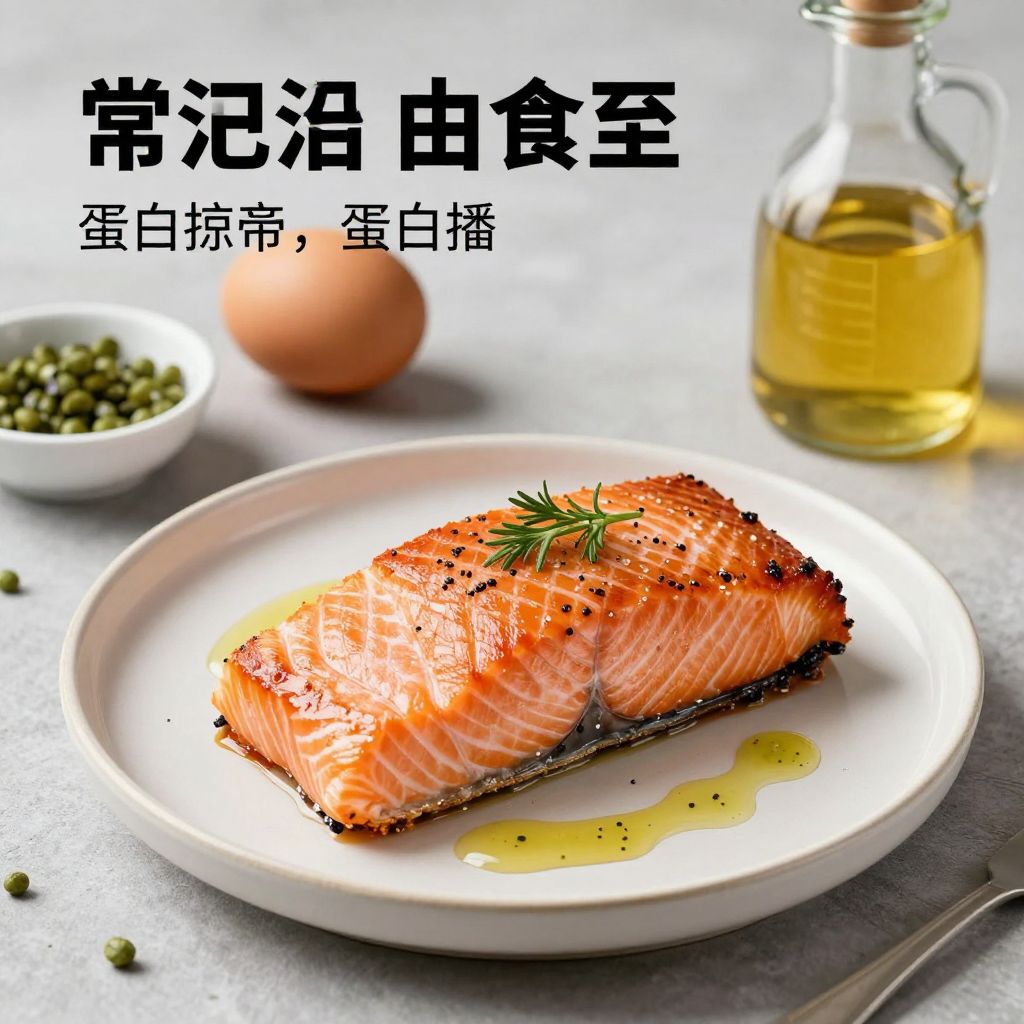 Salmon loaf serving suggestion
