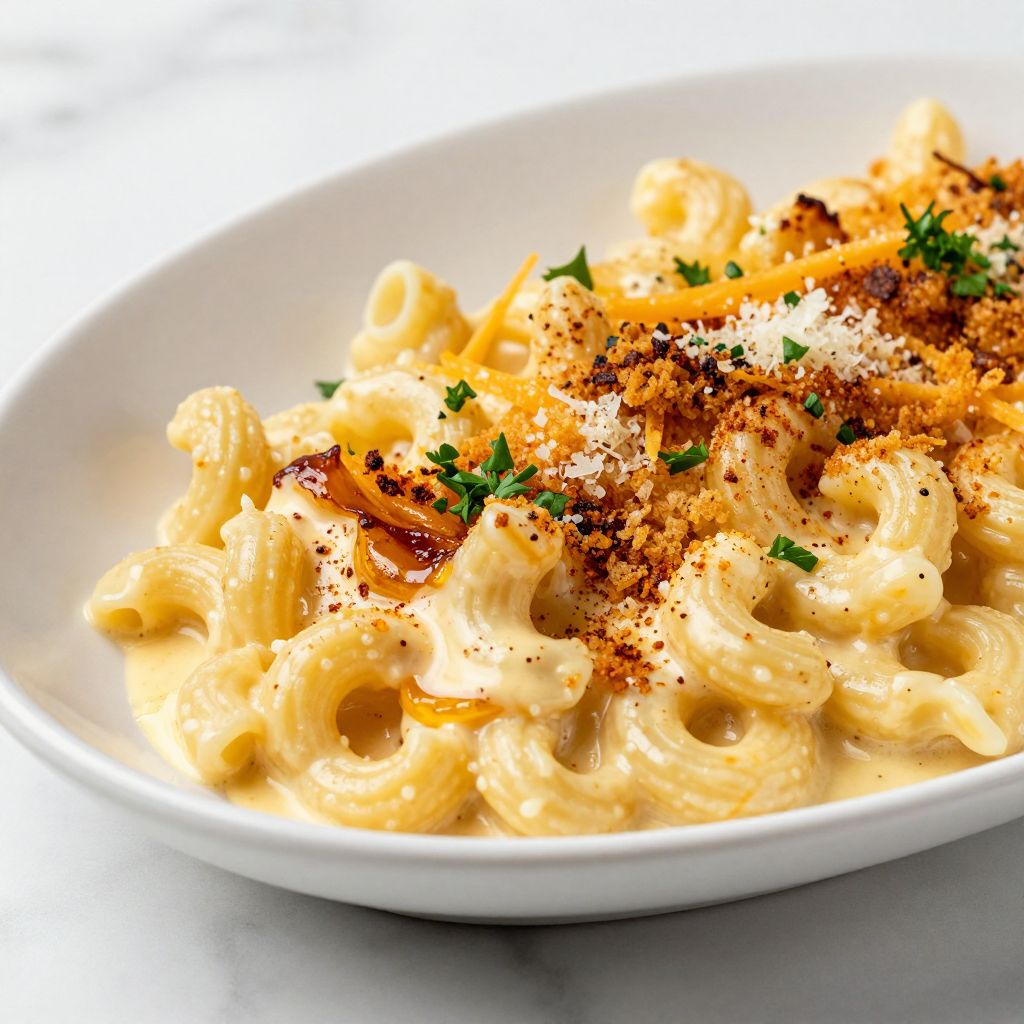 Smoked mac and cheese in the smoker