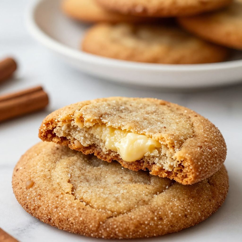 Snickerdoodles without cream of tartar on a baking sheet