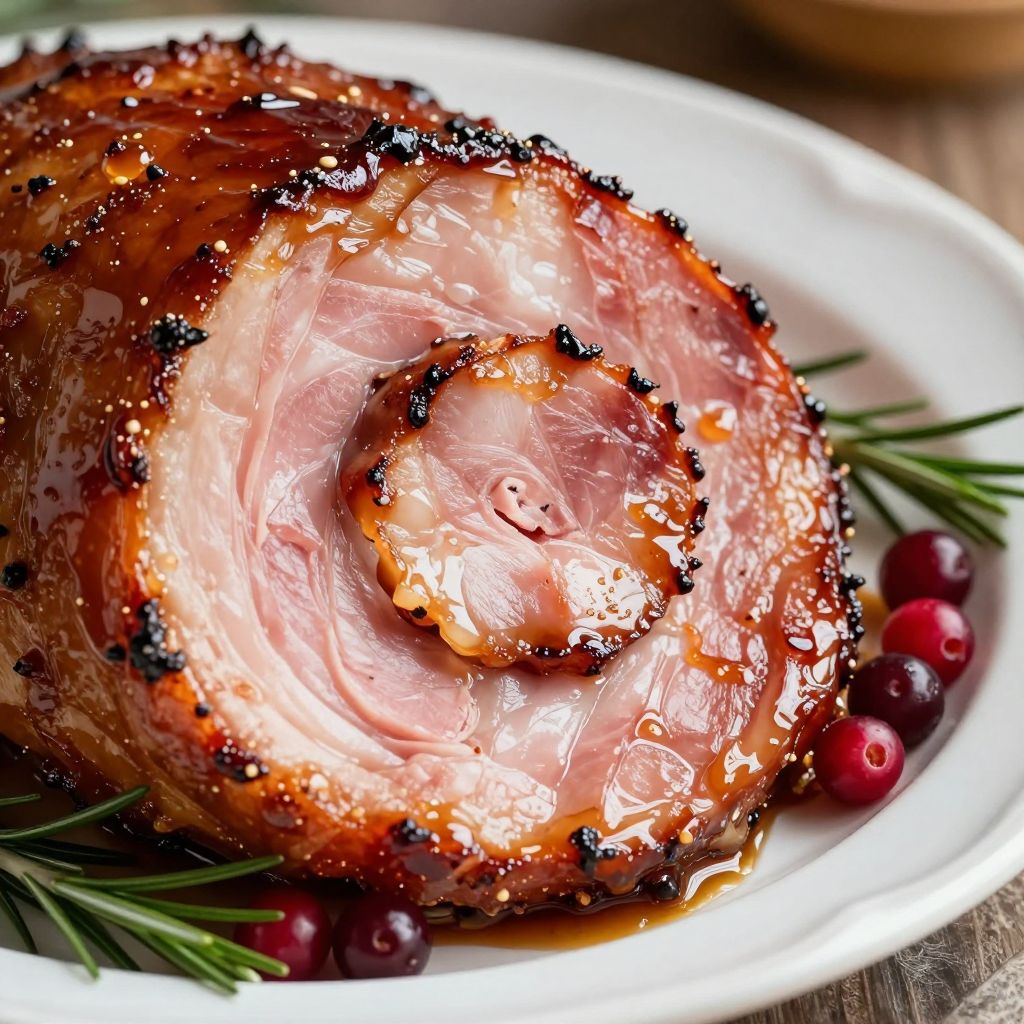 Glazed spiral ham step by step