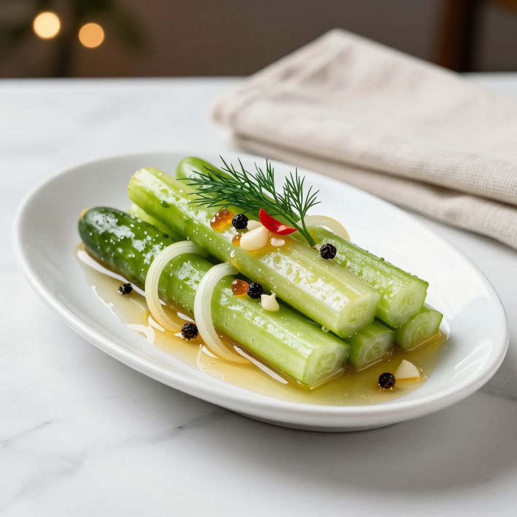 Finished sweet pickles