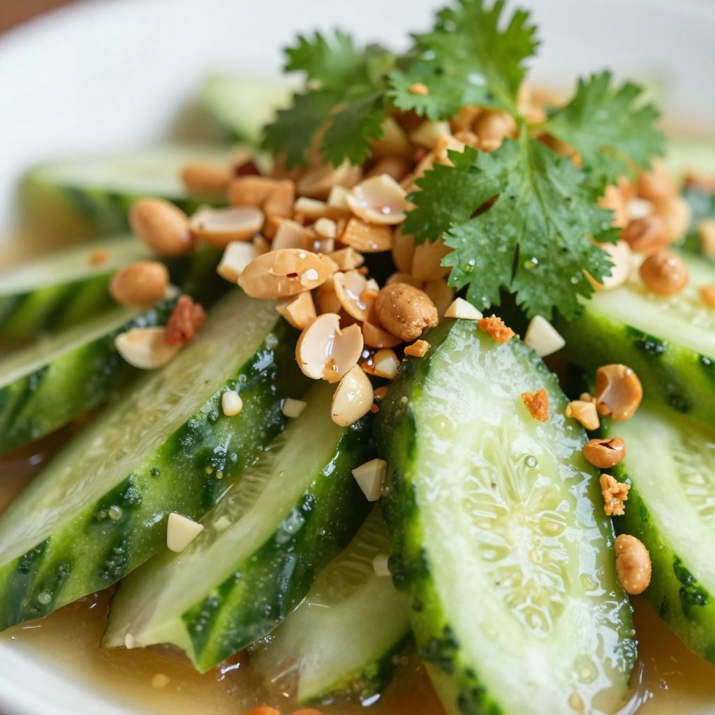 Thai Cucumber Salad Preparation