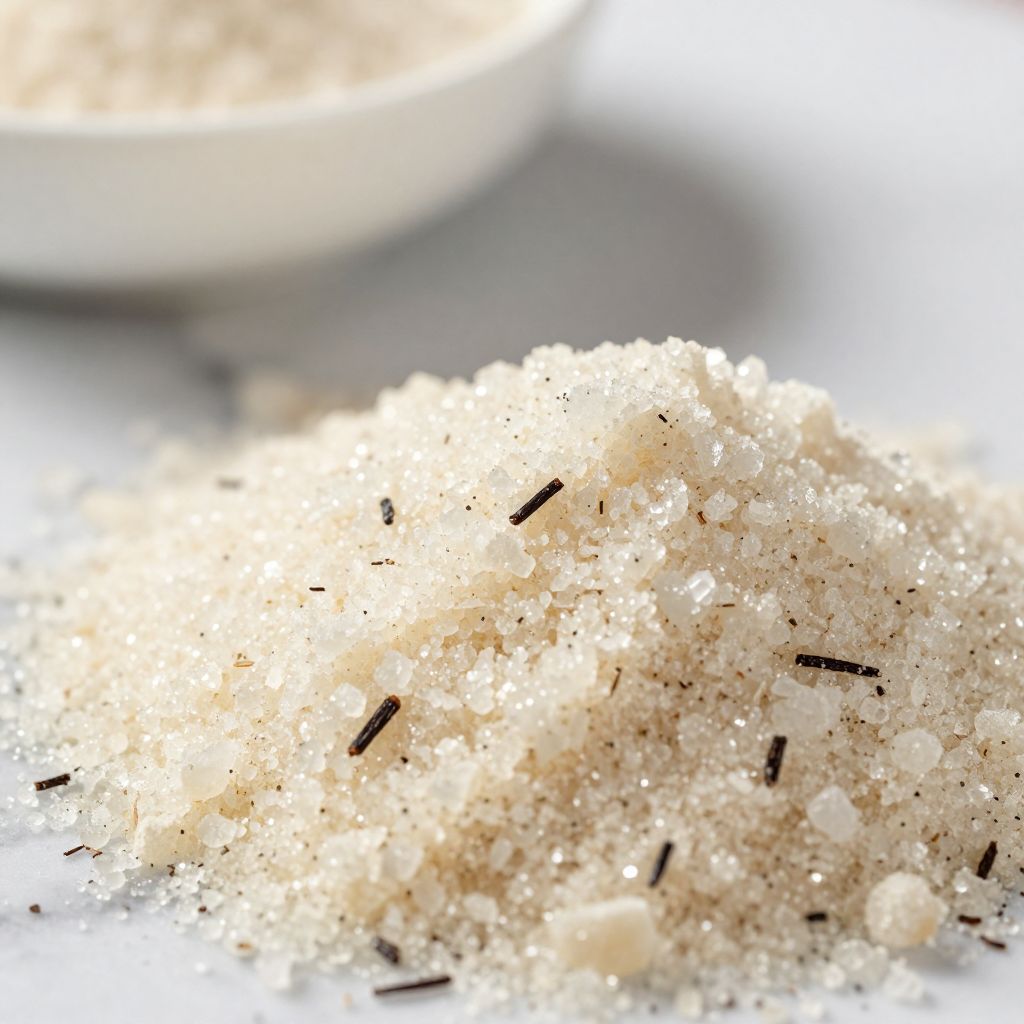 Vanilla sugar in a jar