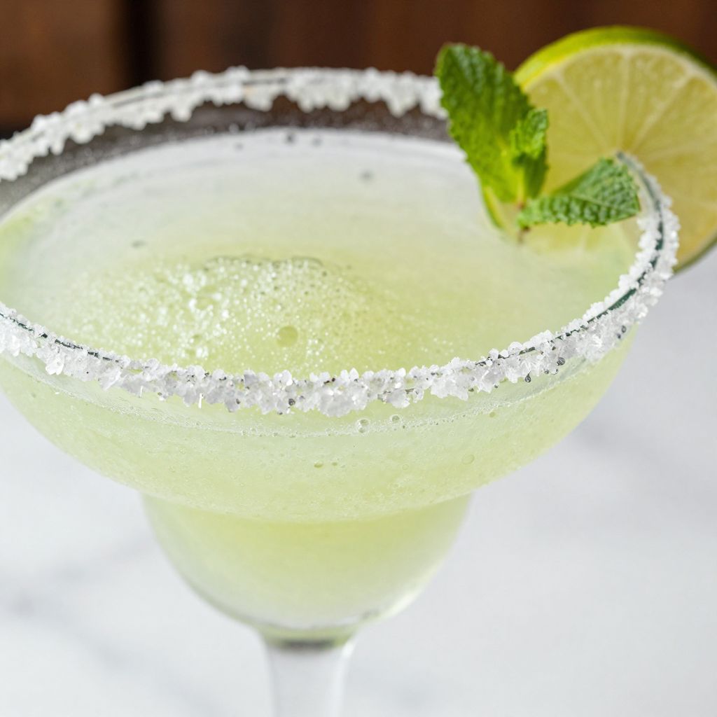 Virgin margarita prepared in a glass