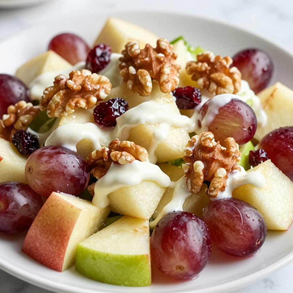 Waldorf salad preparation