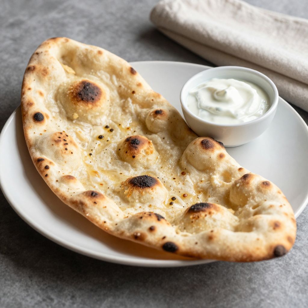 Finished Sourdough Naan